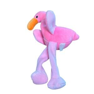 Vintage Pink Ty Beanie Babies Pinky the Flamingo Plush Toy